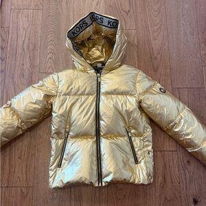 Michael Kors Gold Womens Puffer Jacket